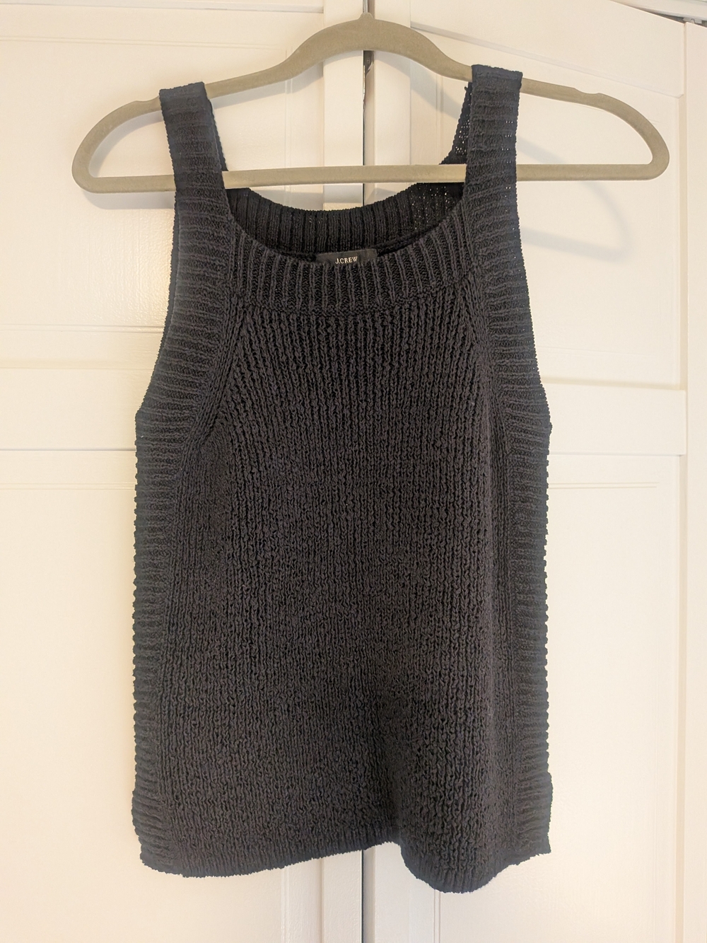 J. Crew Black Knit Tank Top